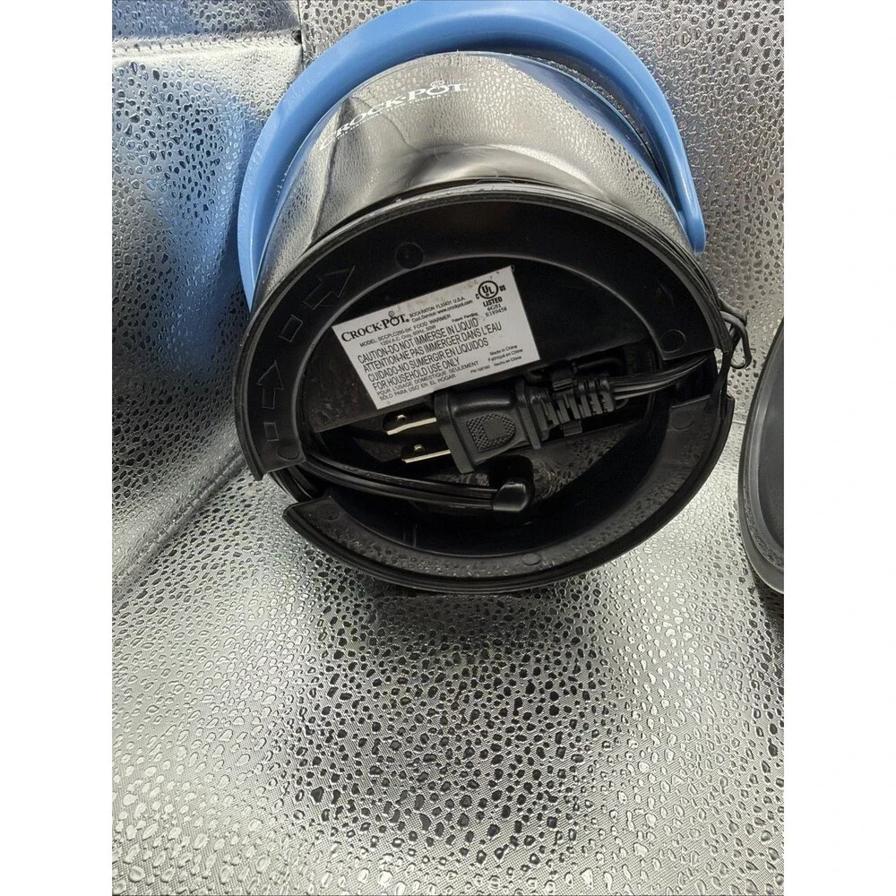 Crock-Pot Lunch Crock Food Warmer Blue Black 20 Oz Heat Travel Carry Slow Cooker